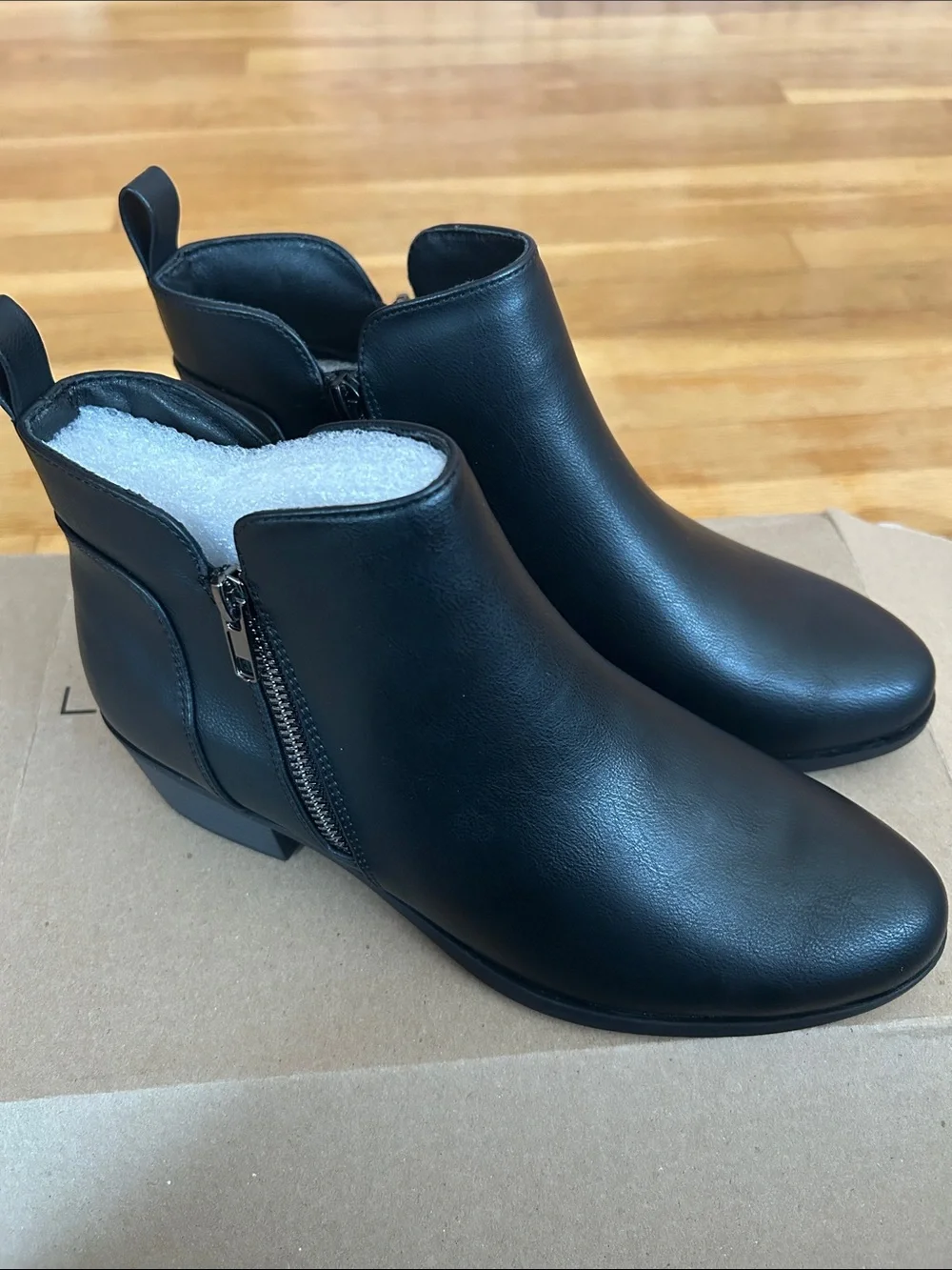 MySoft Women’s Black Ankle Boots - Classic Side-Zip Chelsea Style